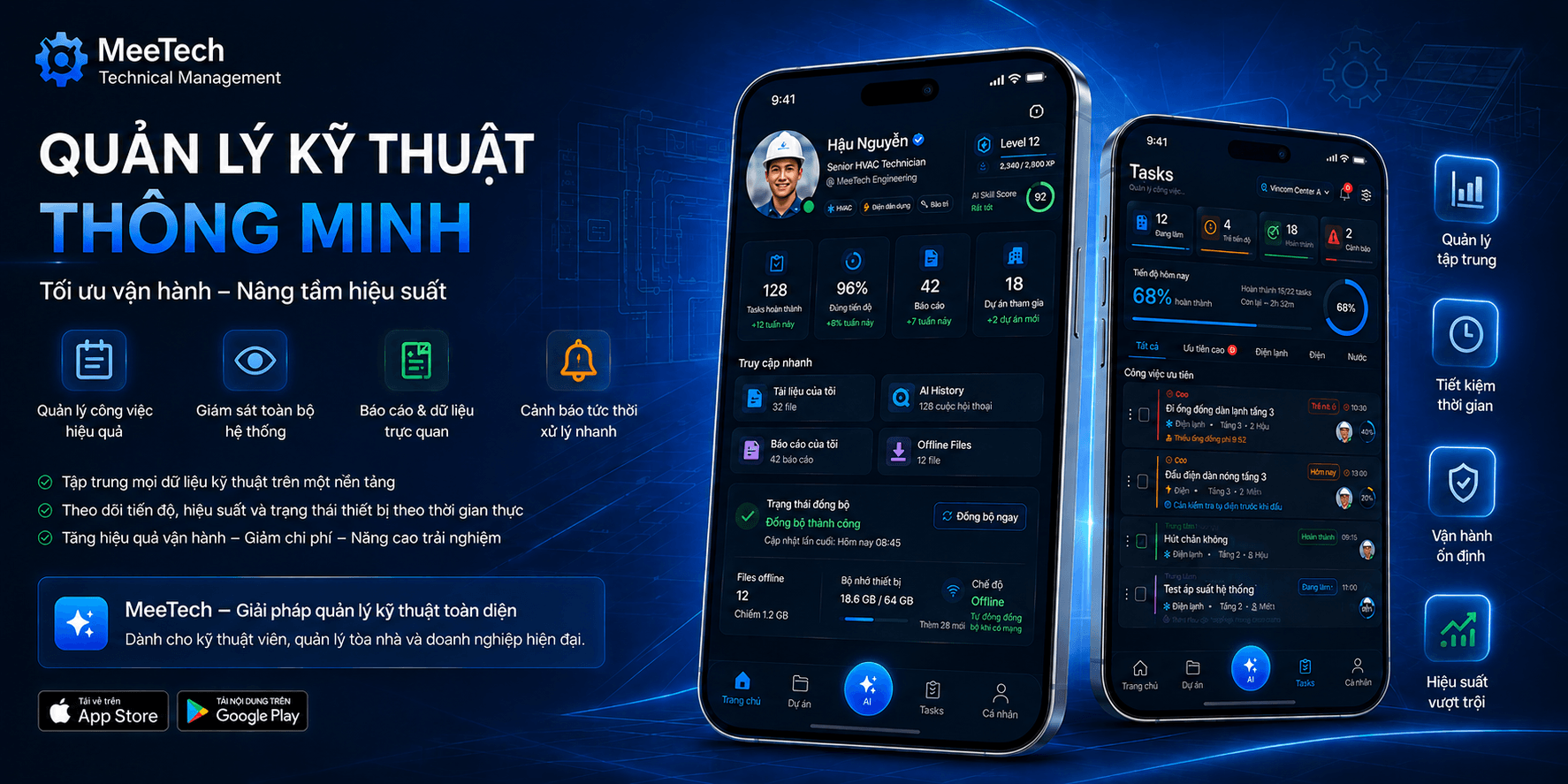 MeeTech AI – Nền tảng quản lý kỹ thuật & thi công thông minh