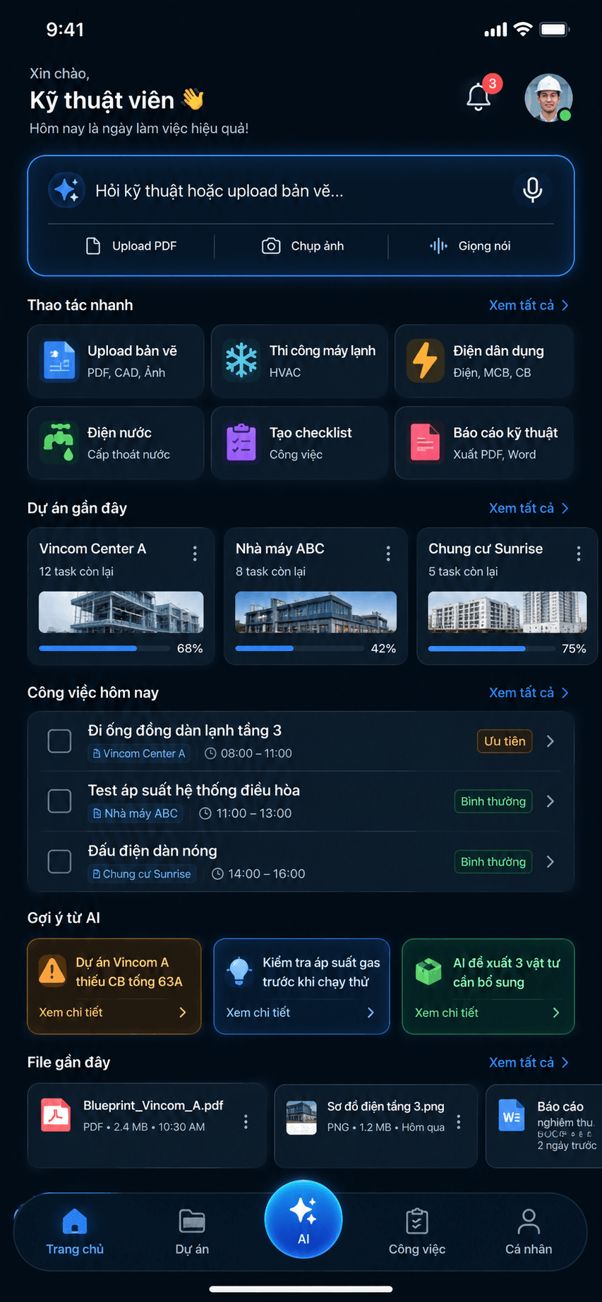 MeeTech AI – Nền tảng quản lý kỹ thuật & thi công thông minh — ảnh 2